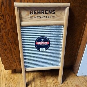 BEHRENS BWBG12 Galvanized Steel Scrub Surface Washboard NEW